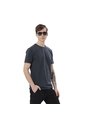 Camisa Para Hombre Unicolor Manne Manga Corta Azul de Totto