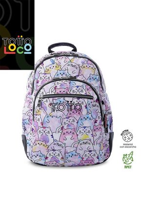Morral Juvenil Porta PC 14" Rayol Glitter Rosado