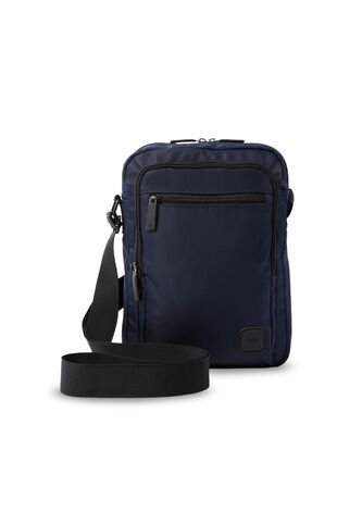 Bolso Para Hombre Bayonne Tipo Crossbody Pequeño Azul Totto