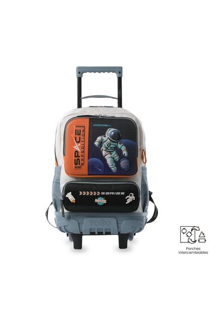 Maleta Para Niño Con Ruedas Gemini Mediano Naranja