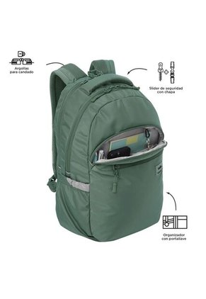 Morral Universitario Porta PC 15.4" Indo Verde Hombre