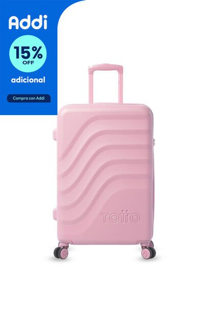 Maleta De Viaje Mediana 360 Bazy + 2.0 Rosada
