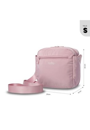 Bolso Para Mujer Vic Tipo Crossbody Pequeño Rosado