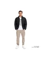 Chaqueta Acolchada Cuello Alto Coloro Negro Para Hombre de Totto