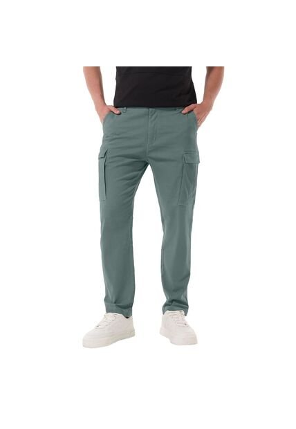 Pantalón Cargo Para Hombre Congoll Verde