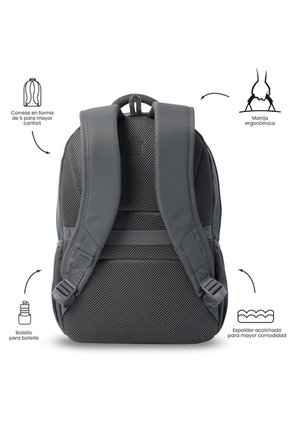 Morral Universitario Tracer 4 2.0 Porta PC 14" Gris