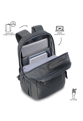 Morral Universitario Tracer 4 2.0 Porta PC 14" Gris