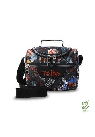 Lonchera Térmica Para Hombre Pizarra Mediana Roja Totto