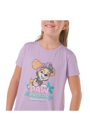 Camiseta Para Niña Paw Patrol Roar Some Rescue Morada