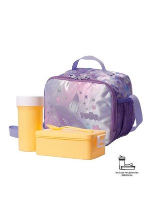 Lonchera Térmica Para Niña Sireny Grande Morada