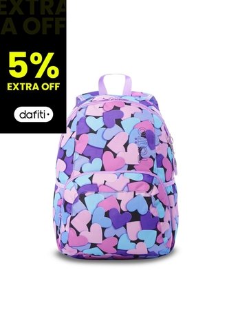Morral Universitario Ometto 2.0 Print Mujer Con Corazones Totto