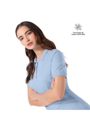 Camisa Polo Chechi Para Mujer Azul