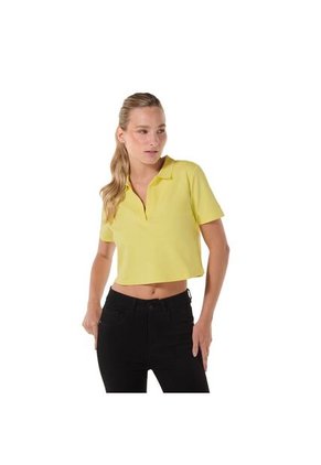 Camisa Polo Saba Para Mujer Amarilla