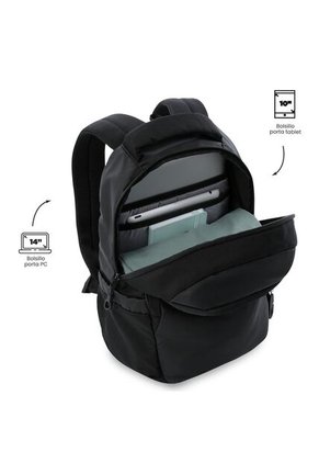 Morral Universitario Steif Nara Porta PC 14" Negro Unisex