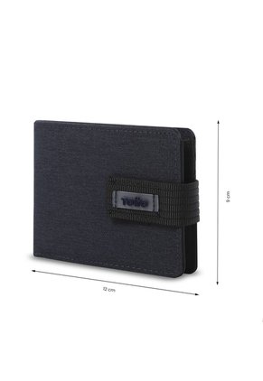 Billetera Hombre Gobi Pequeña Con RFID Blocker Azul