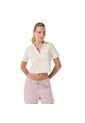 Camisa Polo Saba Para Mujer Blanca de Totto