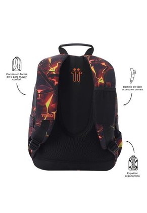 Morral Juvenil Porta PC 13" Gommas Rojo