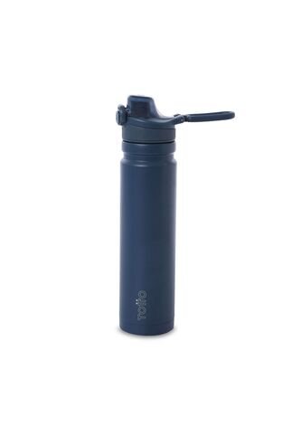 Termo Para Agua Con Tapa Intercambiable Flux 750 Ml Azul Totto