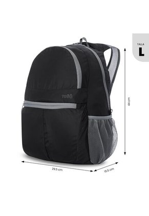 Morral De Viaje Plegable Noka 20 Grande Negro