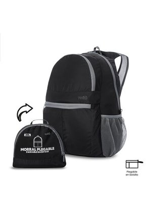 Morral De Viaje Plegable Noka 20 Grande Negro
