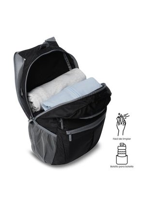 Morral De Viaje Plegable Noka 20 Grande Negro