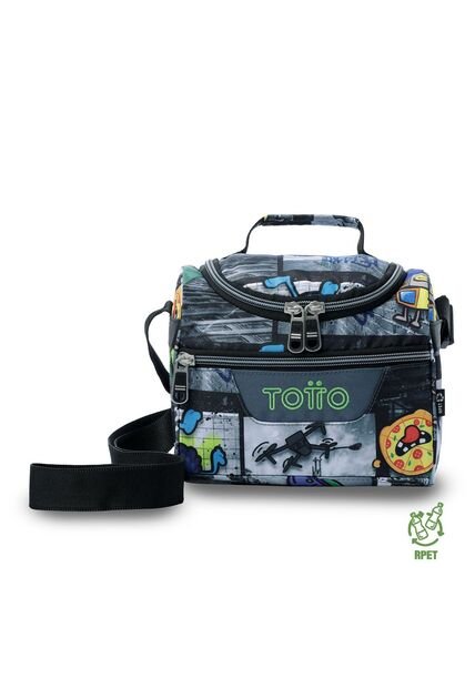 Lonchera Térmica Para Hombre Pizarra Mediano Negra