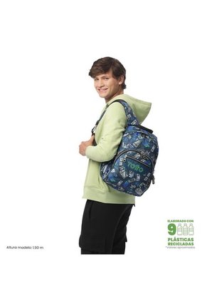 Morral Juvenil Porta PC 13" Gommas Azul