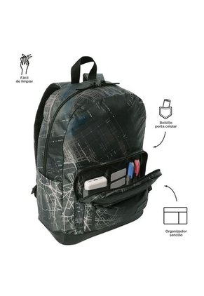 Morral Universitario Porta PC 14" Tocax Negro Hombre