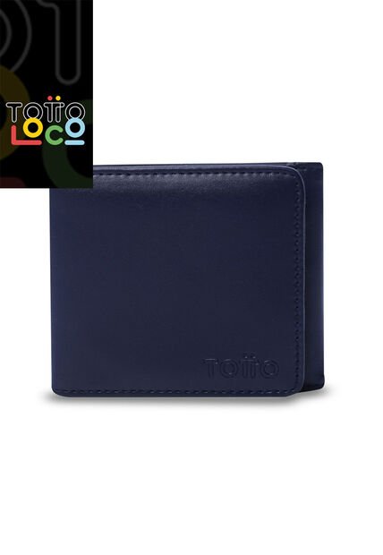 Billetera Para Hombre Ermatto Con RFID Blocker Azul
