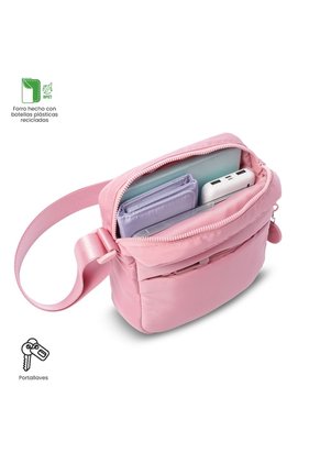 Bolso Para Mujer Sevilla Tipo Crossbody Pequeño Rosado