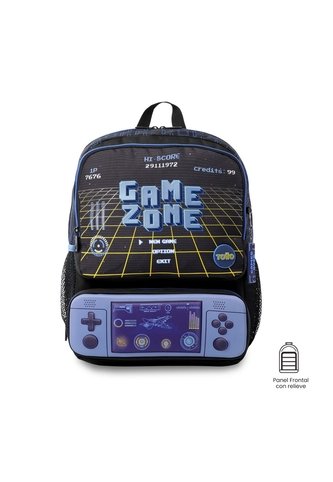 Morral Para Niño Vortex Mediano Gamer Negro Totto