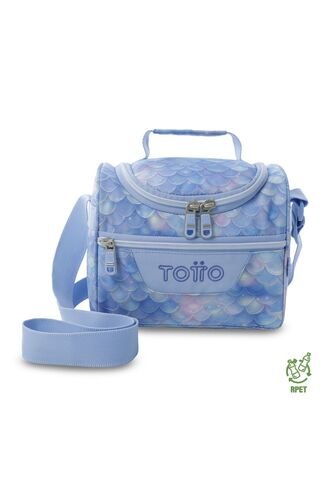 Lonchera Térmica Para Mujer Pizarra Mediano Azul Totto