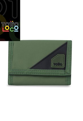 Billetera Para Hombre Contrast Can Con RFID Blocker Verde