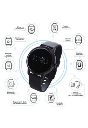 Reloj Inteligente Smart R13 Unisex Negro
