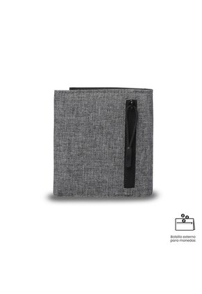 Billetera Hombre Riva Grande Con RFID Blocker Gris