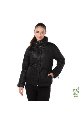 Chaqueta Acolchada Para Mujer Silvestre Negra Totto