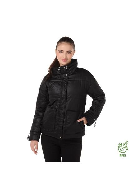 Chaqueta Acolchada Para Mujer Silvestre Negra