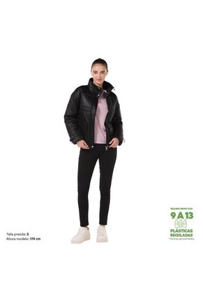 Chaqueta Acolchada Para Mujer Silvestre Negra