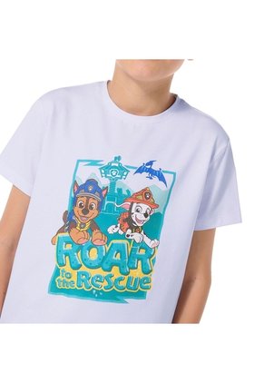 Camiseta Para Niño Paw Patrol Roar To The Rescue Blanca