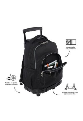 Morral Ruedas Porta PC 15.4" Renglon Negro