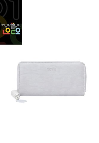 Billetera Bow Gris Grande Totto