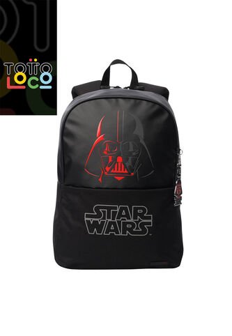Morral Para Hombre Darth Vader Mediano Negro Totto