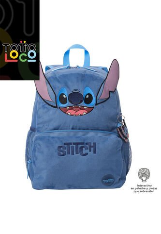 Morral Unisex Stitch Mediano Azul Totto