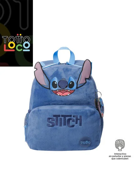 Morral Unisex Stitch Pequeño Azul