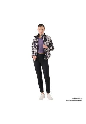 Chaqueta Rompevientos Para Mujer Pray Negra