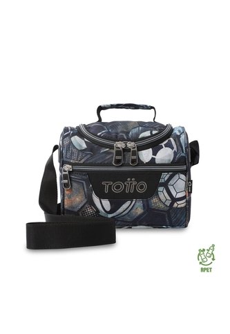 Lonchera Térmica Para Hombre Pizarra Mediana Negra Totto