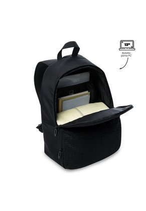 Morral Universitario Palencia Porta PC 13" Negro Mujer