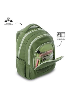 Morral Universitario Porta PC 15.4" Luciano 2.0 Verde Hombre