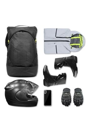 Morral Para Moto Mottion Porta PC 14” Negro