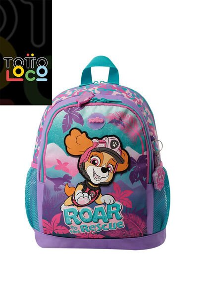 Morral Para Niña Paw Patrol Mediano Morado